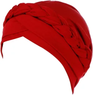 Turban for Women's Hair Pre-Tied Bonnet Beanie Cap Stretchy Elastic Headband Wedding Stylish Headwrap
