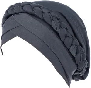 Turban for Women's Hair Pre-Tied Bonnet Beanie Cap Stretchy Elastic Headband Wedding Stylish Headwrap