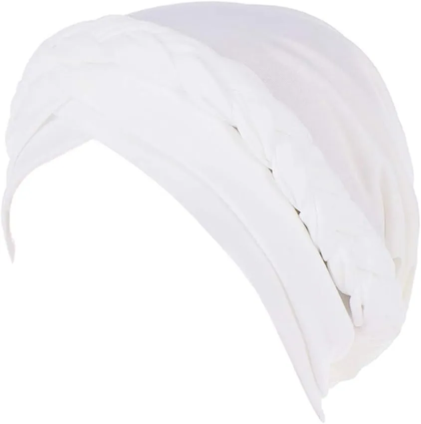 Turban for Women's Hair Pre-Tied Bonnet Beanie Cap Stretchy Elastic Headband Wedding Stylish Headwrap