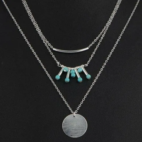 Turquoise Multilayer Necklace |CozyCouture®