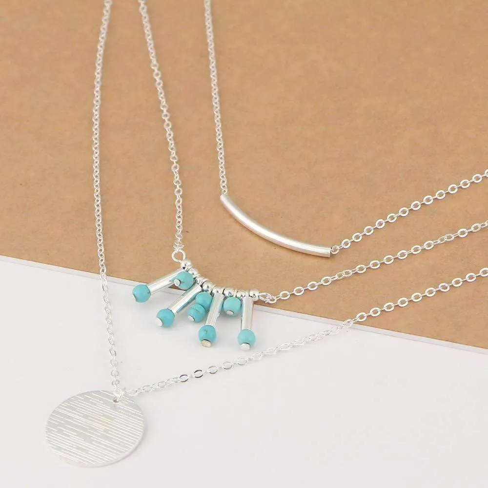 Turquoise Multilayer Necklace |CozyCouture®