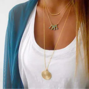 Turquoise Multilayer Necklace |CozyCouture®