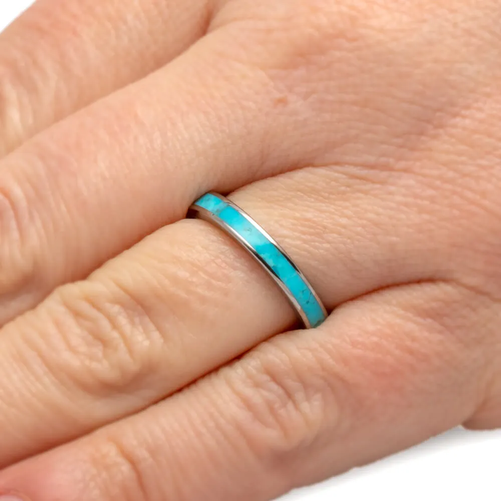 Turquoise Women's Wedding Band
