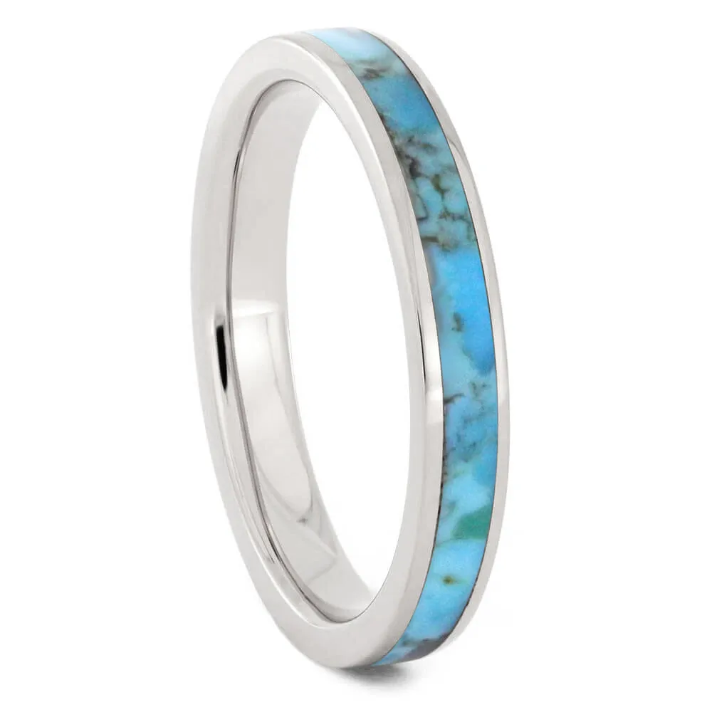 Turquoise Women's Wedding Band