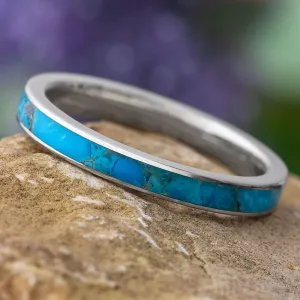 Turquoise Women's Wedding Band