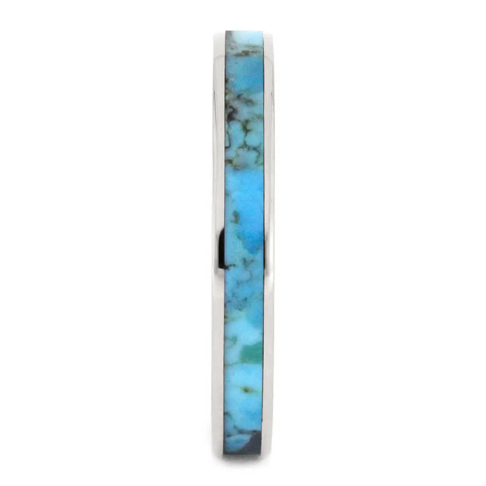Turquoise Women's Wedding Band