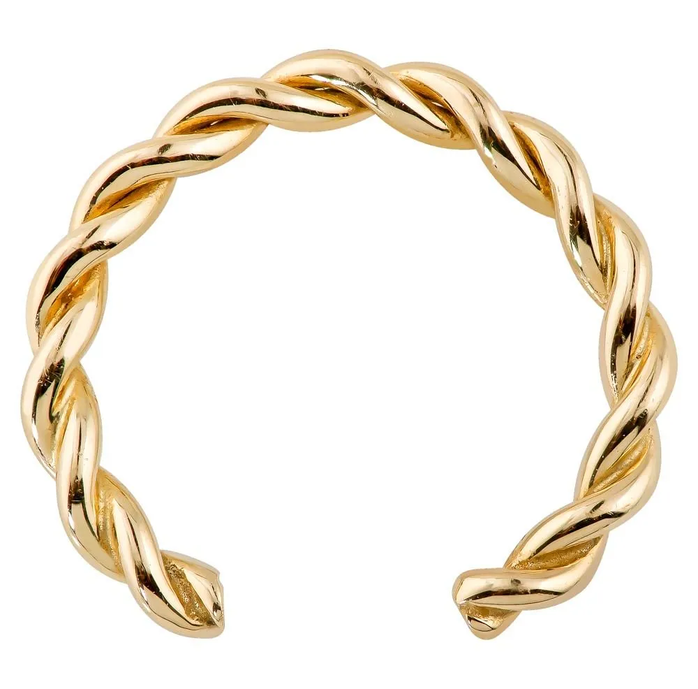 Twisted Band 14K Gold Ear Cuff