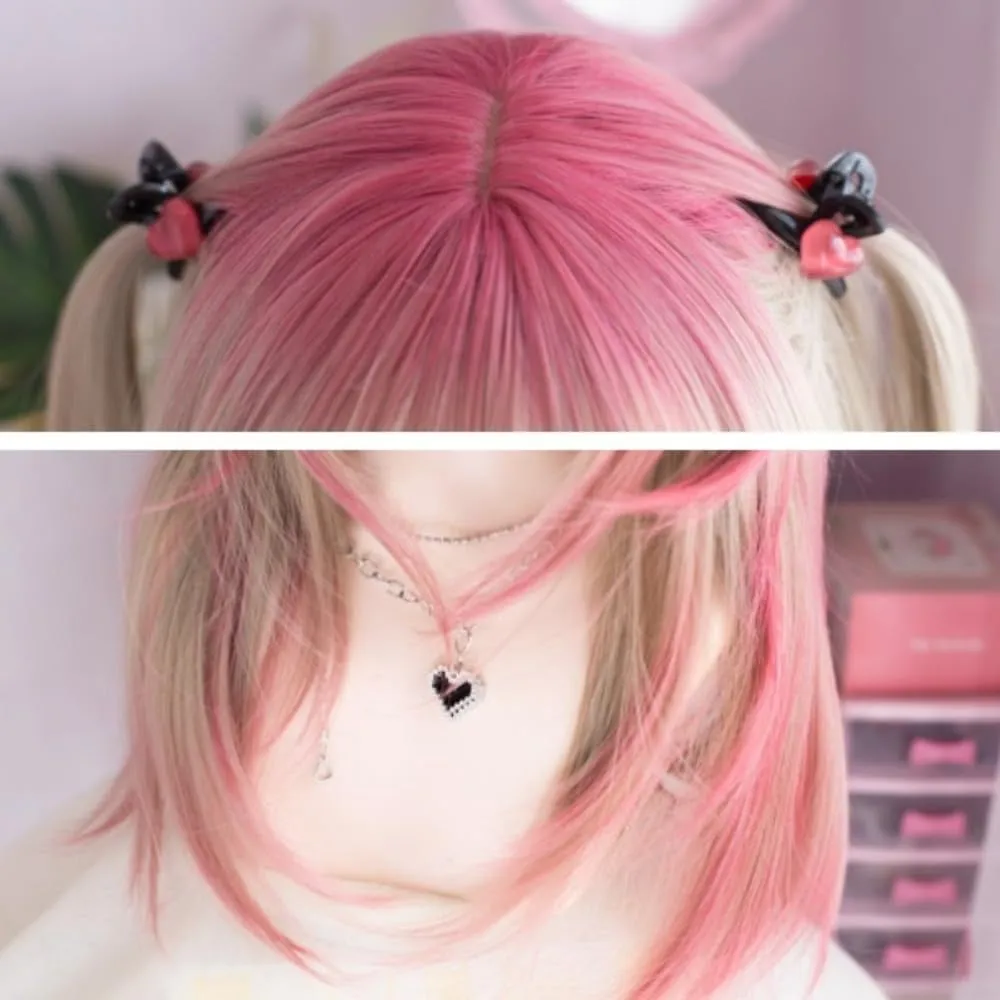 Two Tone Pink Cosplay Wig
