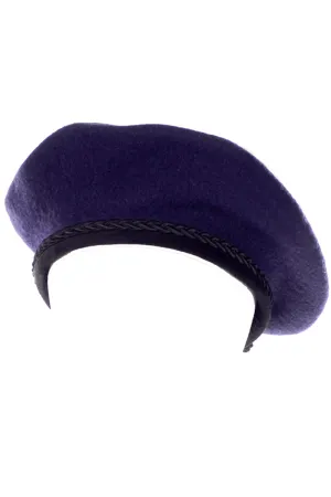 Ultrabasque Vintage David Cohen Navy Blue & Black Basque Style Beret Hat
