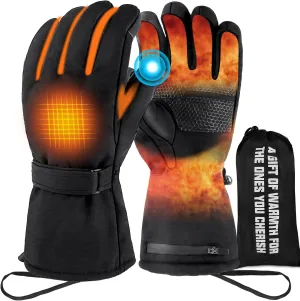 Upgraded Electric Warmers, Heated Gloves by Brand with Touchscreen Control, Waterproof, Automatic Thermostat Suitable for Men & Women, Outdoor Activities