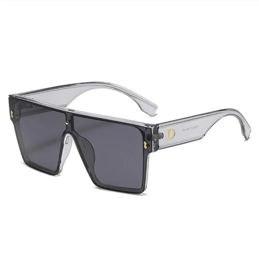 VAIGE Oversized Square Sunglasses with UV400 Protection, Polycarbonate Frame, and Acrylic Lenses - 63mm Width, 56mm Height