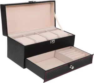 VALICLUD Stylish Leather Watch Storage Understated Luxury Case from Moisture Present