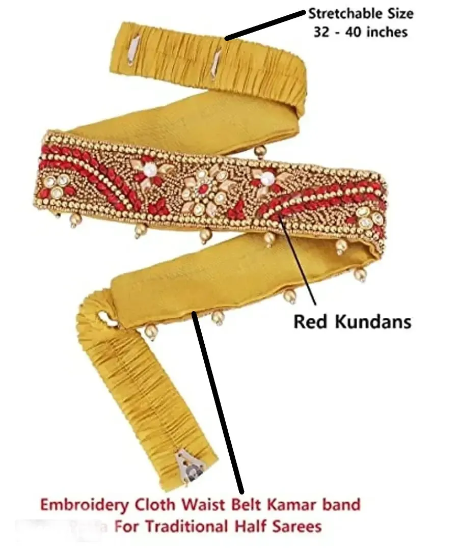 Vamas CRAFT stretchable Cloth Vaddanam Kamarbandhani, Waist Belt,Belly Chain.
