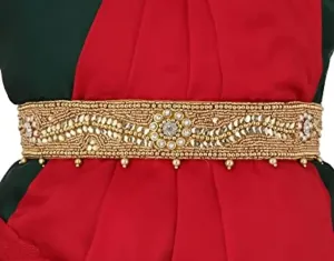 Vamas CRAFT stretchable Cloth Vaddanam Kamarbandhani, Waist Belt,Belly Chain.