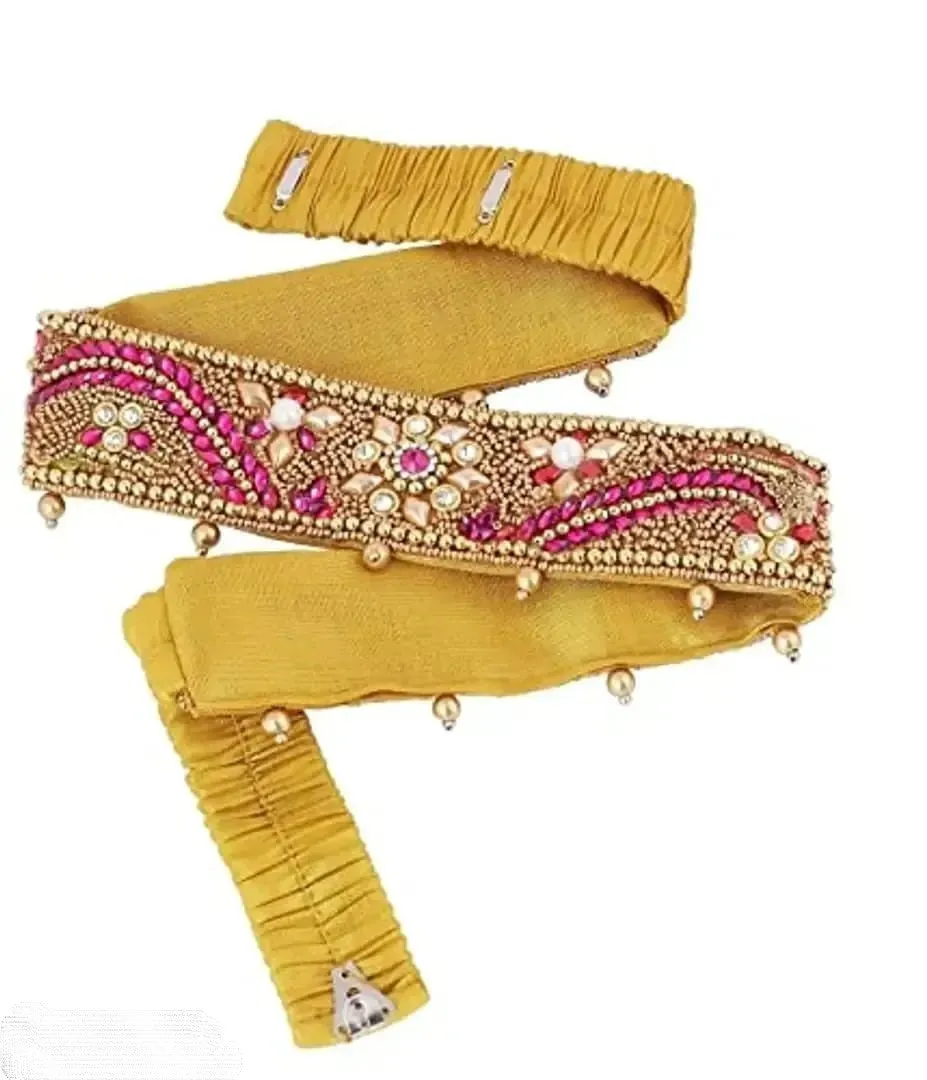 Vamas CRAFT stretchable Cloth Vaddanam Kamarbandhani, Waist Belt,Belly Chain.