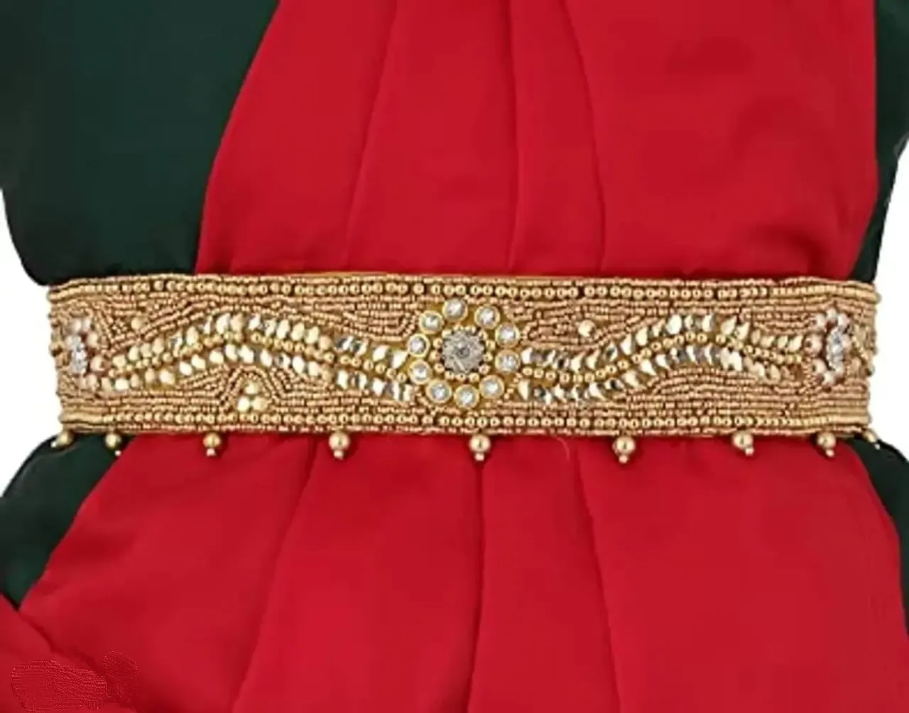 Vamas CRAFT stretchable Cloth Vaddanam Kamarbandhani, Waist Belt,Belly Chain.