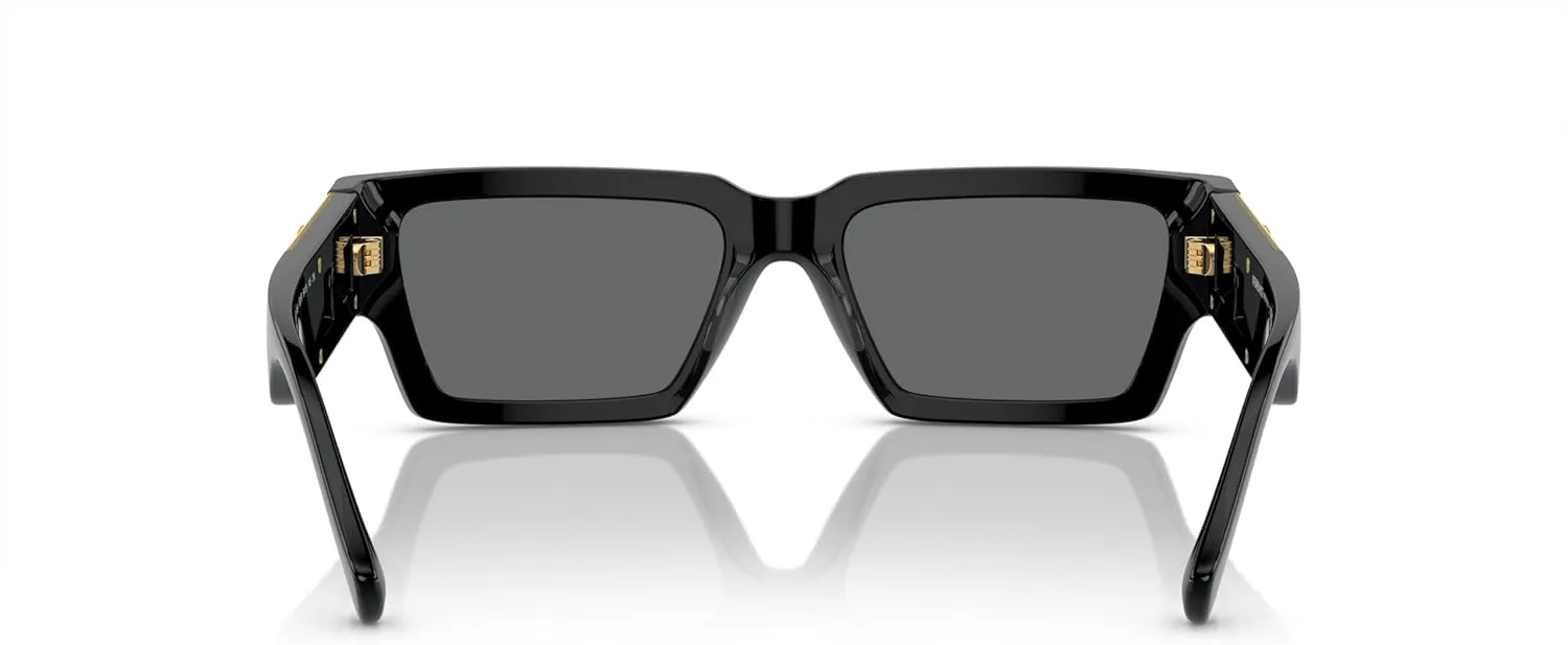 Versace Unisex Sunglasses Havana Frame, Dark Grey Lenses, 54MM