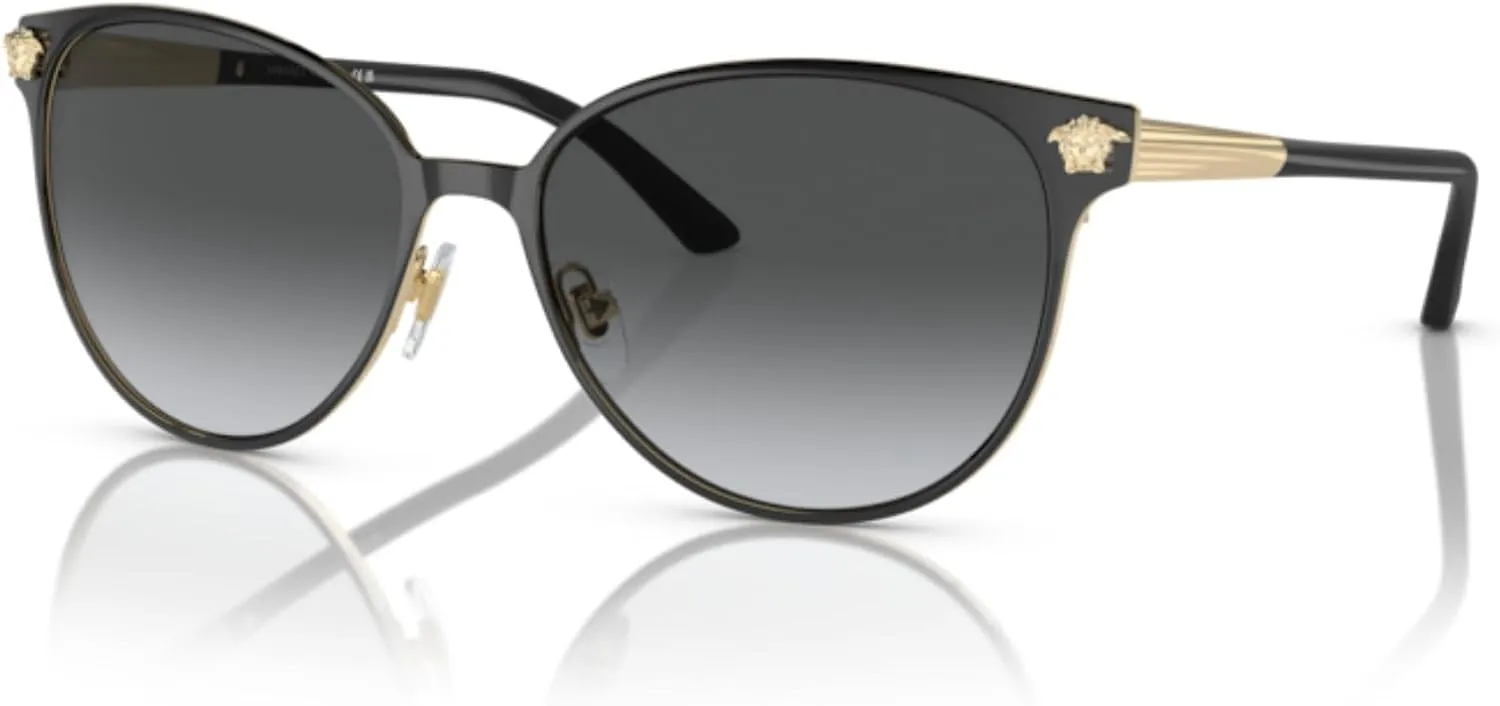 Versace VE2168 Round Sunglasses for Women   BUNDLE With Designer iWear Eyewear Kit