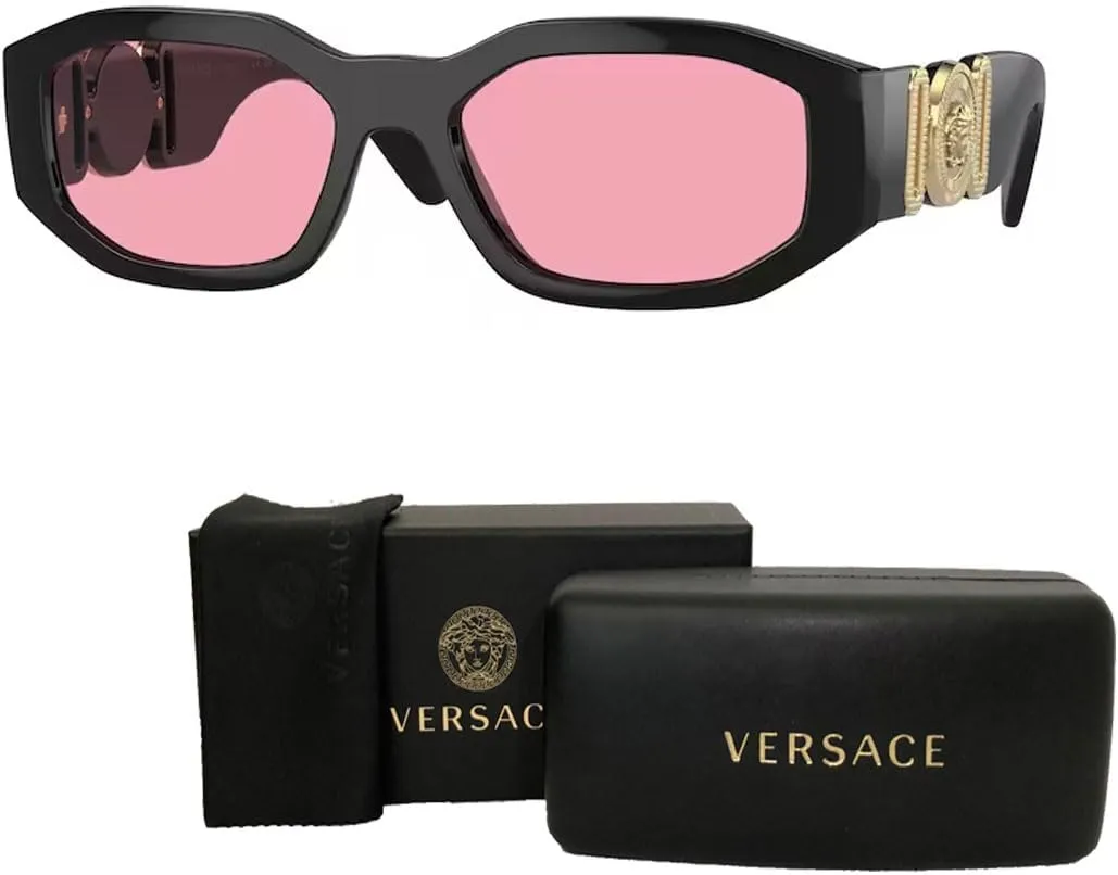 Versace VE4361 Rectangular Sunglasses For Men For Women   BUNDLE with Designer iWear Eyewear Kit