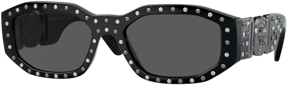 Versace VE4361 Rectangular Sunglasses For Men For Women   BUNDLE with Designer iWear Eyewear Kit