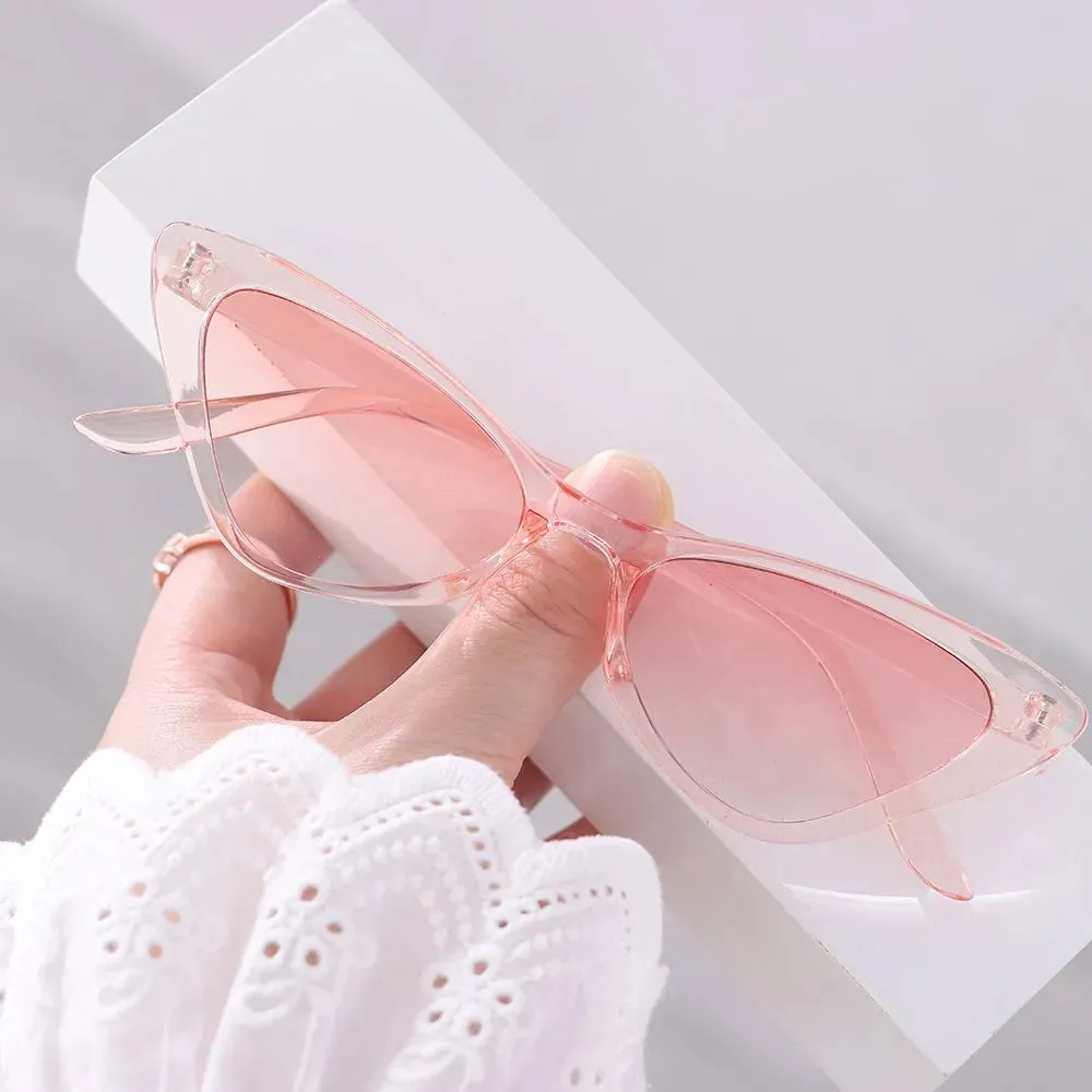 Vintage Cat Eye Sunglasses for Women Small Frame Retro Sunglasses UV400 Protection Eyewear Streetwear Accessories