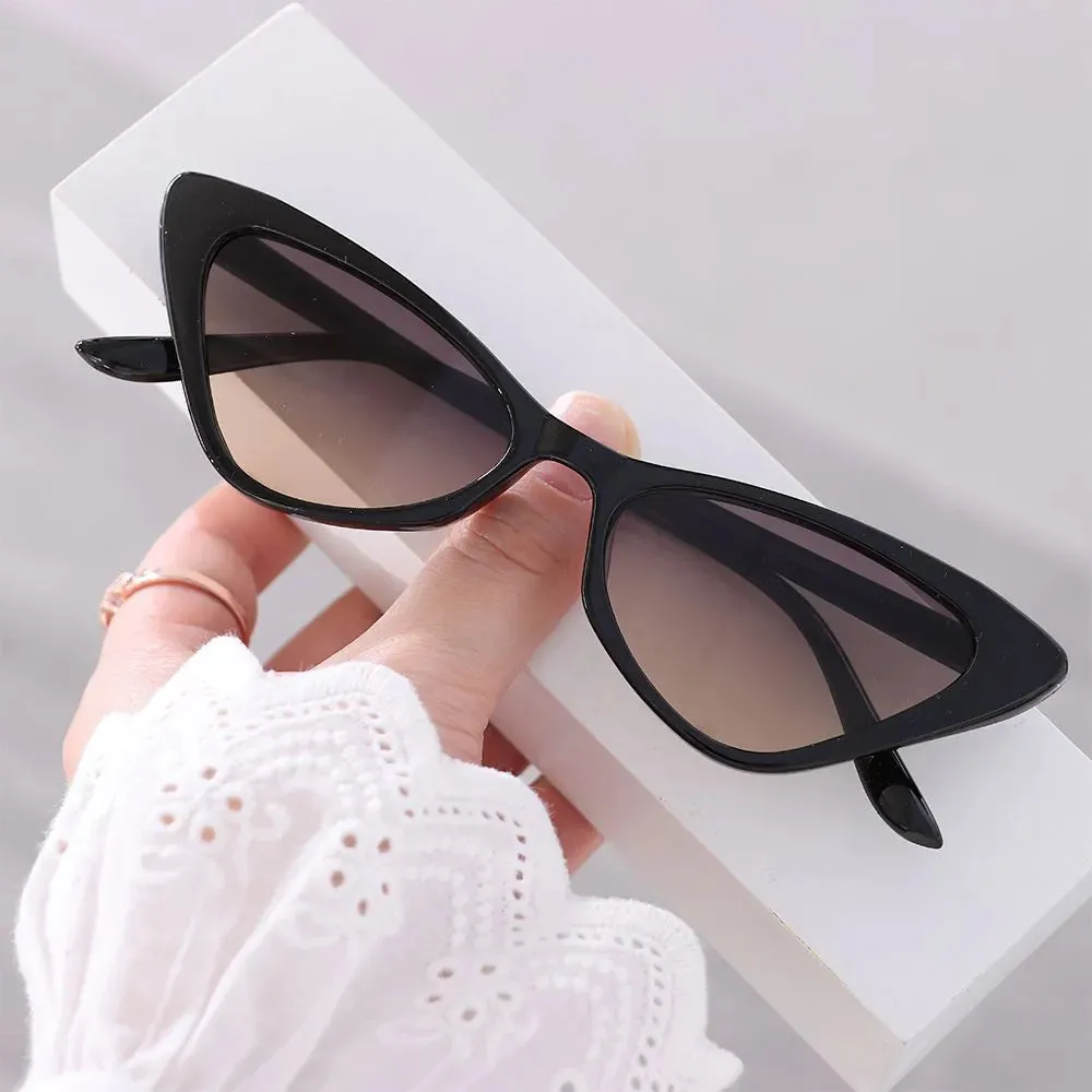 Vintage Cat Eye Sunglasses for Women Small Frame Retro Sunglasses UV400 Protection Eyewear Streetwear Accessories