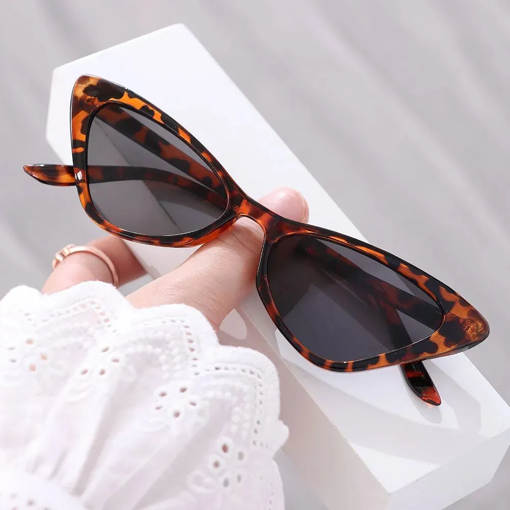 Vintage Cat Eye Sunglasses for Women Small Frame Retro Sunglasses UV400 Protection Eyewear Streetwear Accessories