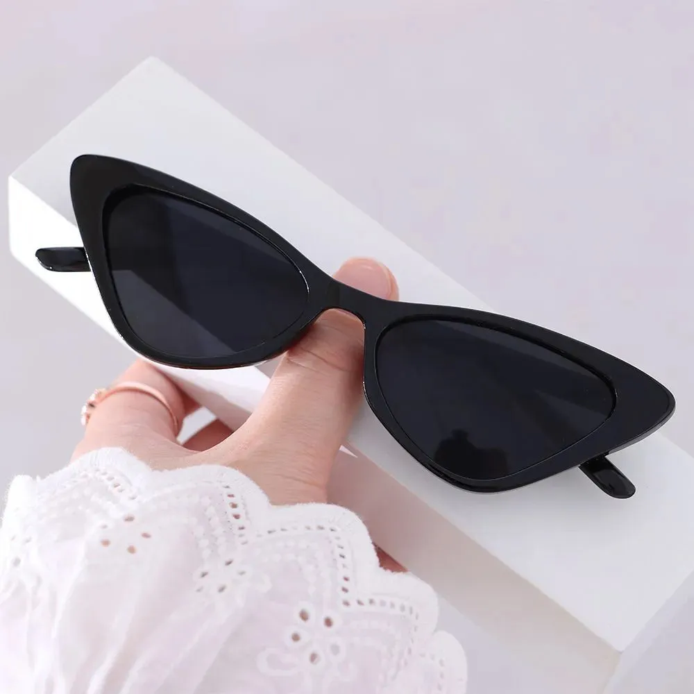 Vintage Cat Eye Sunglasses for Women Small Frame Retro Sunglasses UV400 Protection Eyewear Streetwear Accessories