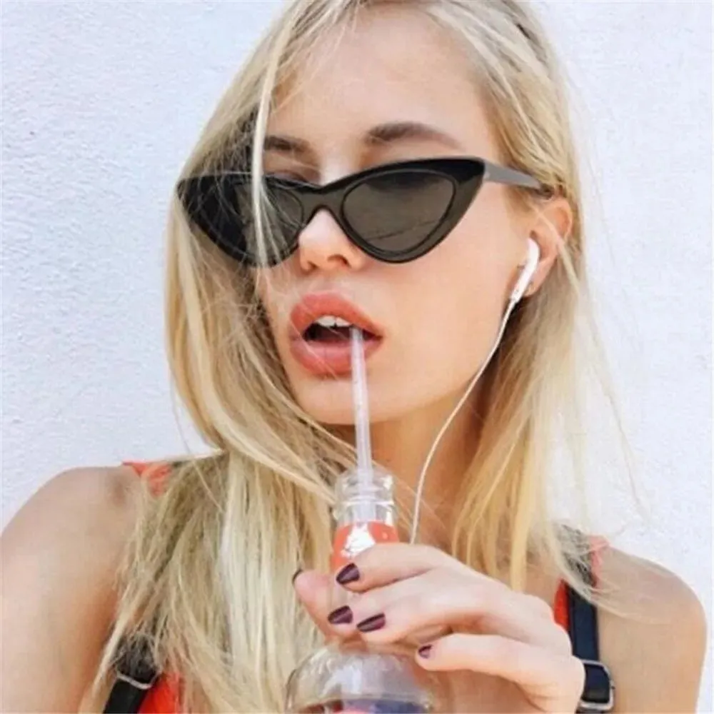 Vintage Cat Eye Sunglasses for Women Small Frame Retro Sunglasses UV400 Protection Eyewear Streetwear Accessories