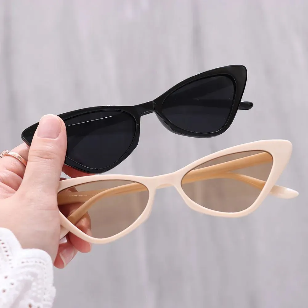 Vintage Cat Eye Sunglasses for Women Small Frame Retro Sunglasses UV400 Protection Eyewear Streetwear Accessories