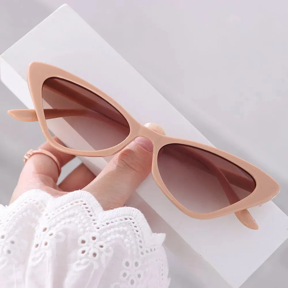 Vintage Cat Eye Sunglasses for Women Small Frame Retro Sunglasses UV400 Protection Eyewear Streetwear Accessories