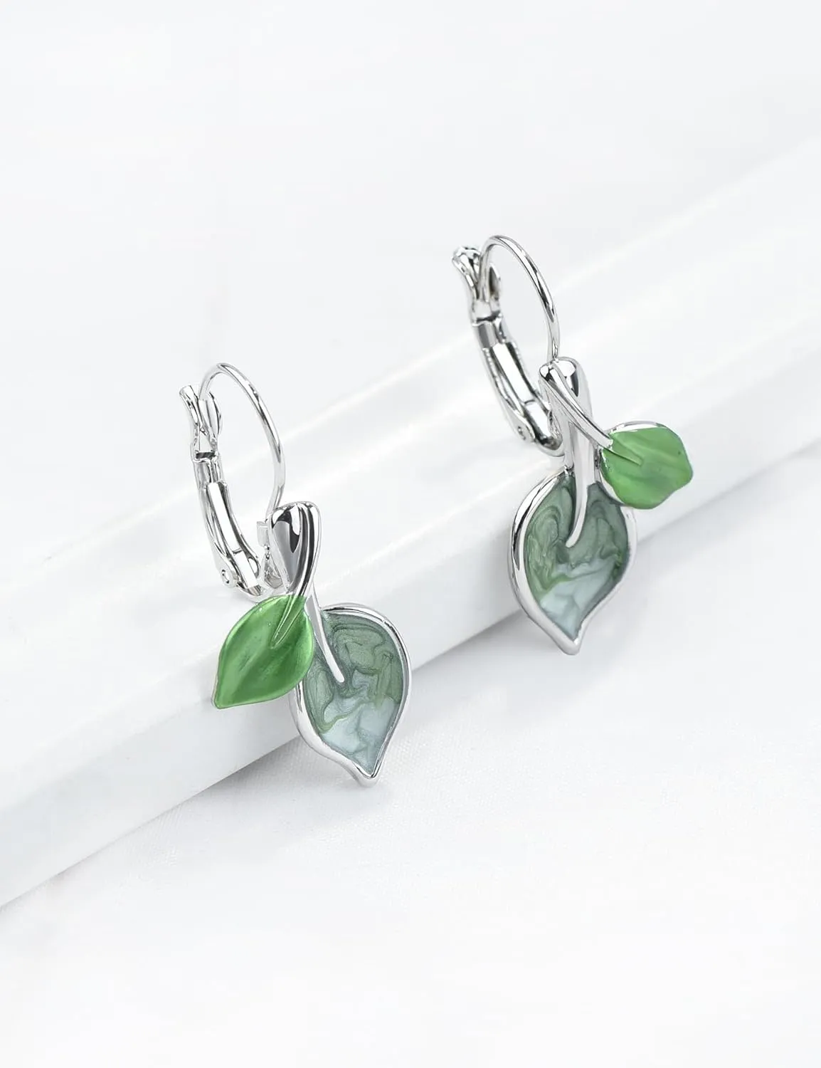 Vintage Statement Jewelry Set Leaf Floral Bohemian Boho Statement Necklace Earring Set Crystal Fashion Costume Jewelry