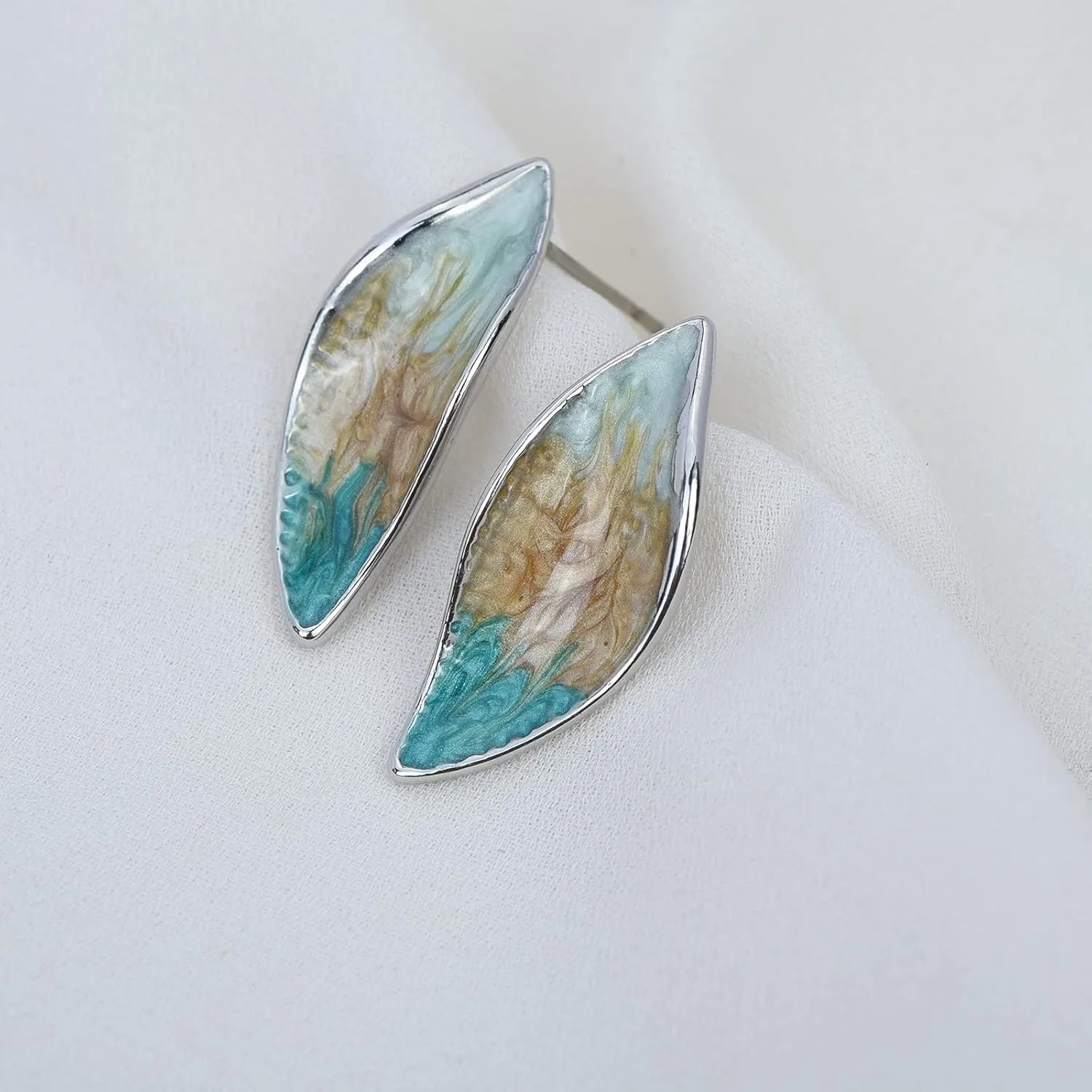 Vintage Statement Jewelry Set Leaf Floral Bohemian Boho Statement Necklace Earring Set Crystal Fashion Costume Jewelry