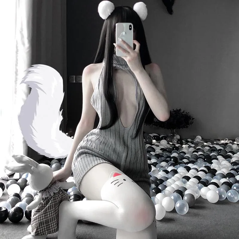 Virgin Killer Hollow Chest Sweater AD11200