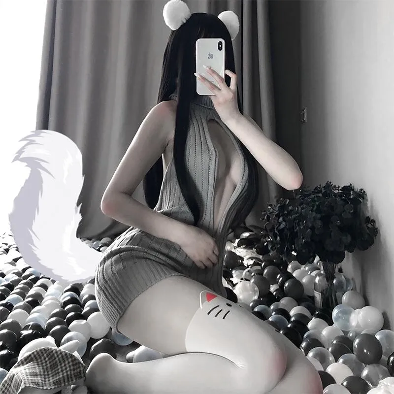 Virgin Killer Hollow Chest Sweater AD11200