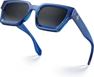 VISOONE Fashion 100% UV400 Protection Rectangle TR90 Y2K Sunglasses Accessories for Women Men RIVER