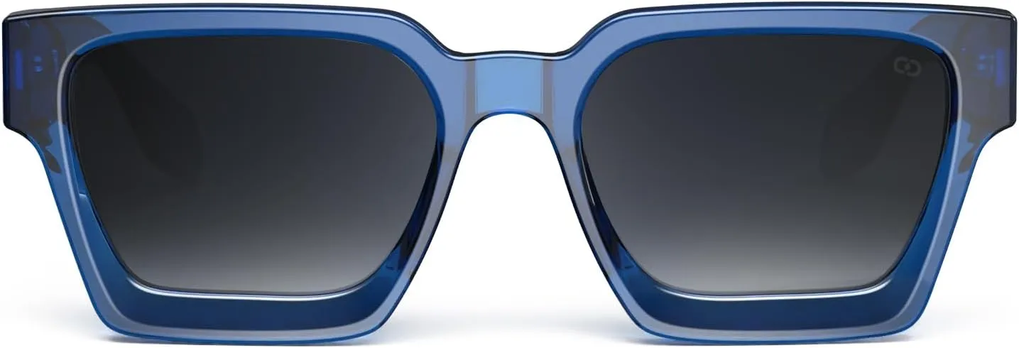 VISOONE Fashion 100% UV400 Protection Rectangle TR90 Y2K Sunglasses Accessories for Women Men RIVER