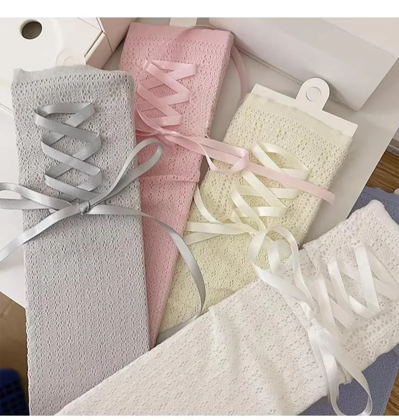 WAGUIR~Daily Lolita Socks Lace Mid-tube Ballet Socks for Spring and Summer