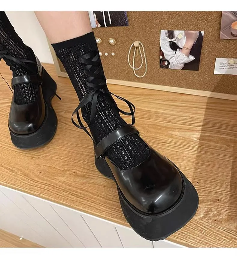 WAGUIR~Daily Lolita Socks Lace Mid-tube Ballet Socks for Spring and Summer