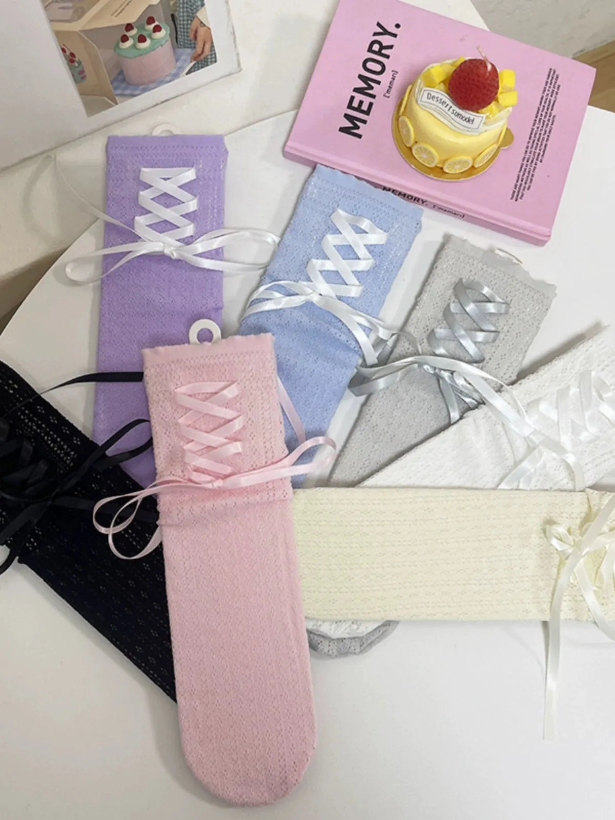 WAGUIR~Daily Lolita Socks Lace Mid-tube Ballet Socks for Spring and Summer