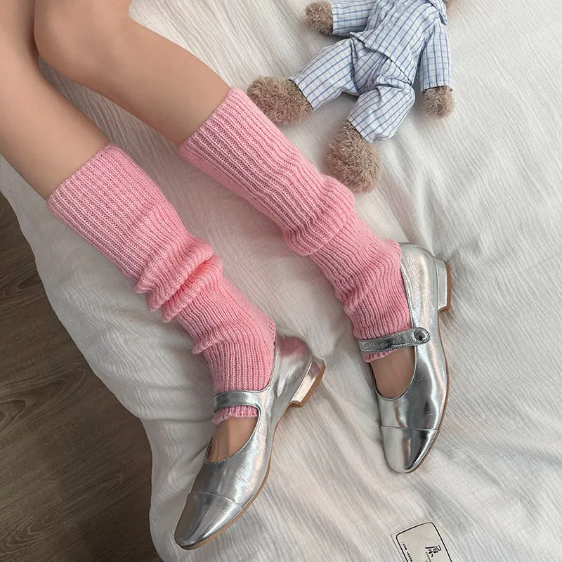 WAGUIR~Fashionable Lolita Solid Color Leg Warmer Multicolors