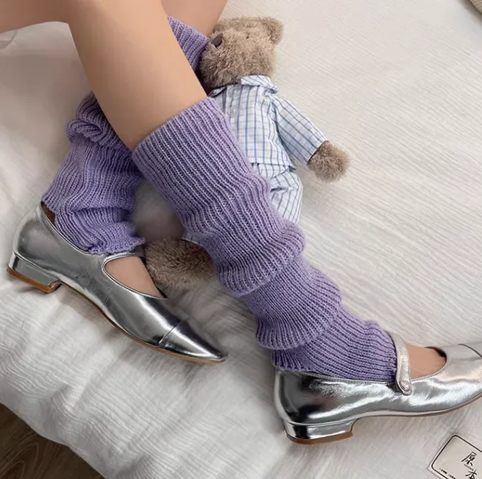 WAGUIR~Fashionable Lolita Solid Color Leg Warmer Multicolors