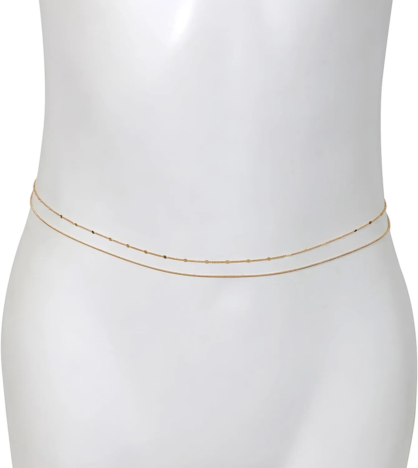 Waist Chain Body Chain Jewelry for Women Belly Chain Gold Chain Belt Rhinestone Layered Beads Summer Beach Outfits Accessories