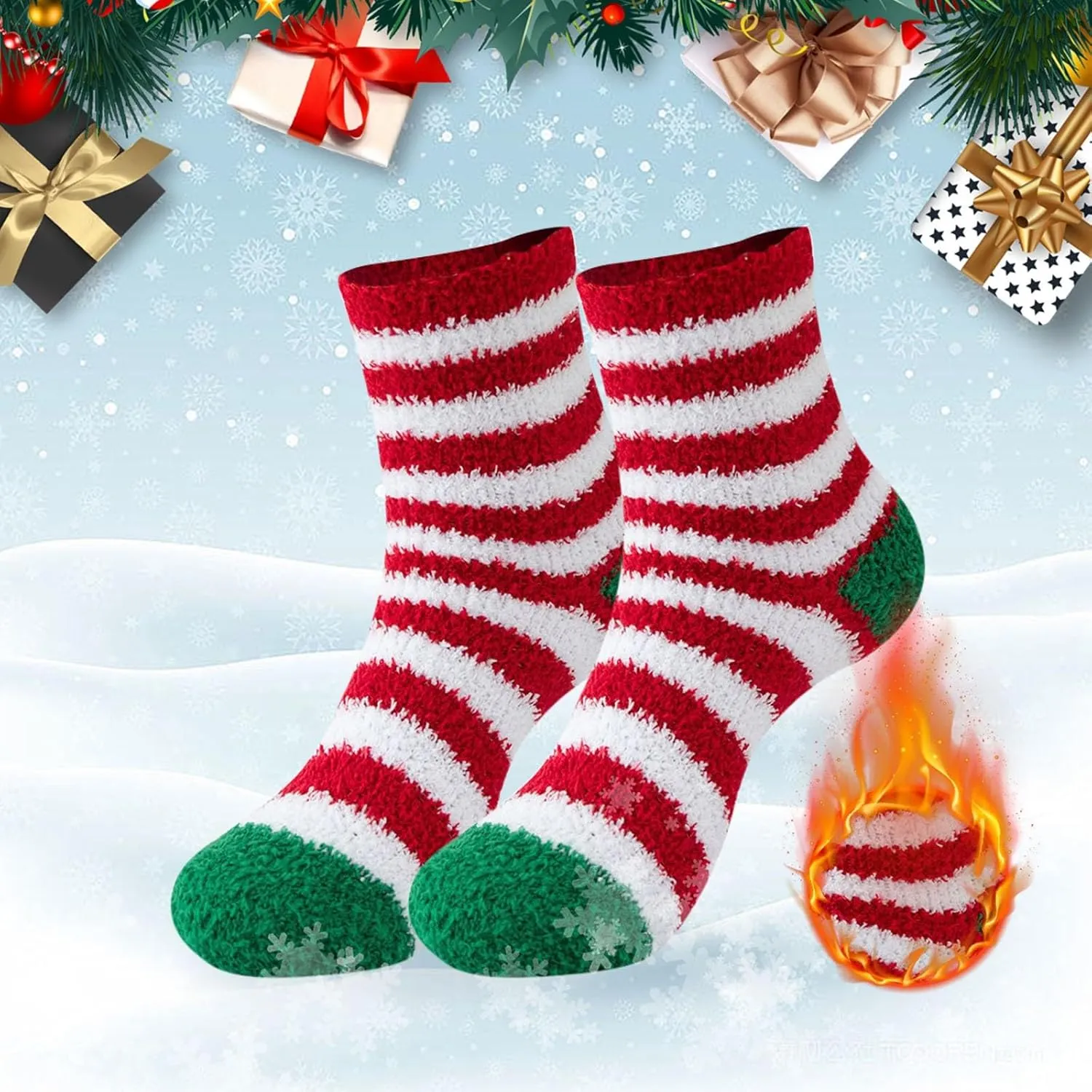 Warm Thermal Socks for Women & Men Winter Ski Thick Boot Insulated Socks for Cold Weather for Home Gift