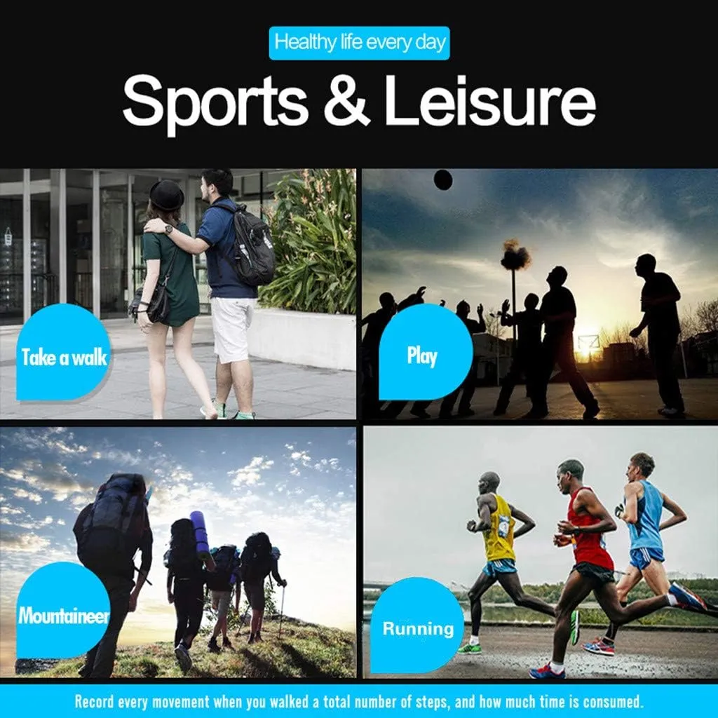Watch for Sport iOS Pedometer Smart Fitness Android Bluetooth Men's Watch Watch Couple Set