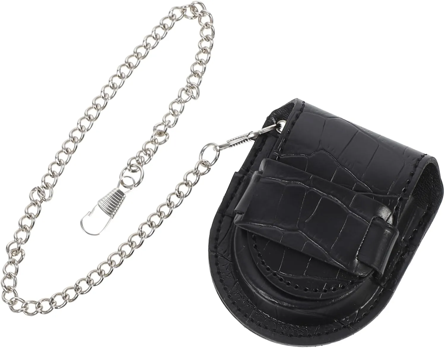 Watch Leather Case Small Cover Pocket Watch Protector Watch Pouch Pocket Watches for Men Watch Storage Case Holder Pocket Watch Case Watch Cases for Men Black Leather