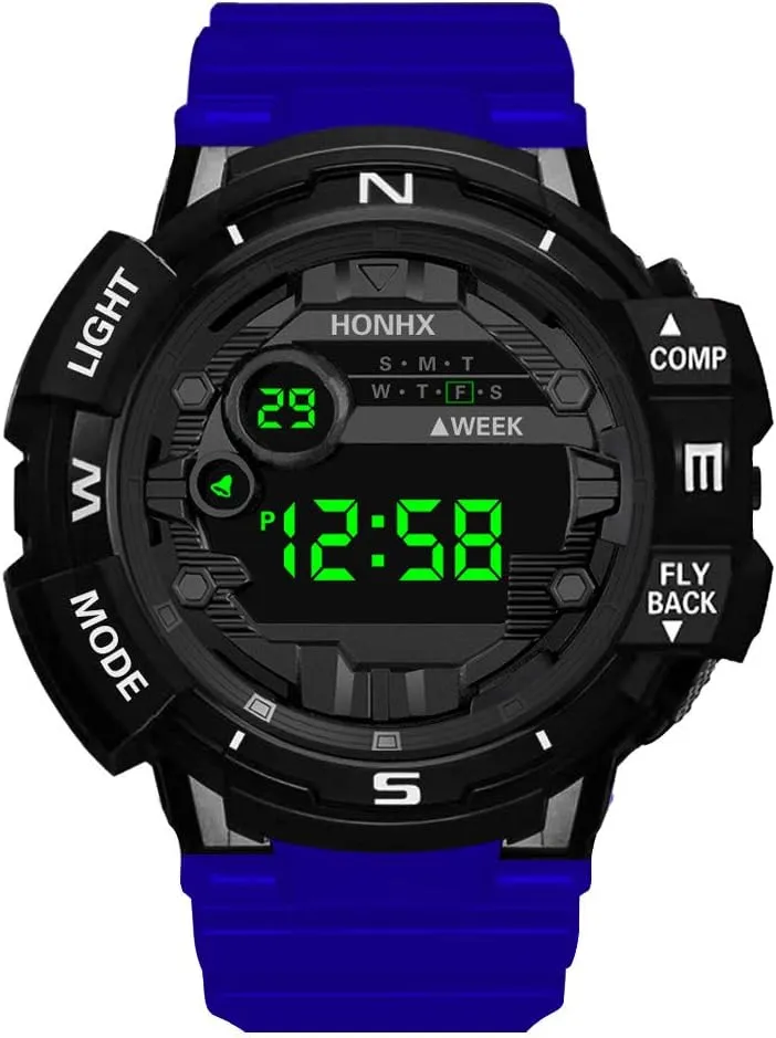 Watch Mens Outdoor Watch Sport Men LED Electronic Date Luxury Digital Men's Watch Watch Rings for Women