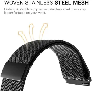 watch strap 18mm 20mm 22mm universal milanes loop strap watchbands smart watch metal strap stainless steel watch band men & women watches
