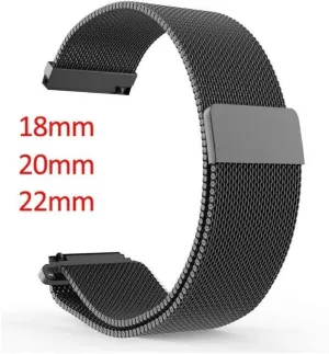 watch strap 18mm 20mm 22mm universal milanes loop strap watchbands smart watch metal strap stainless steel watch band men & women watches