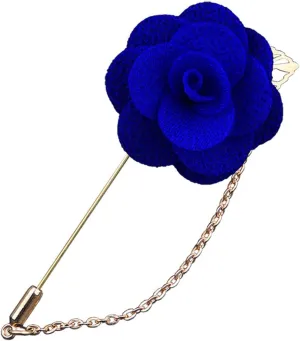 WCRAZYE Flower Lapel Stick Brooch Pin for Men Women Handmade Camellia Flower Boutonniere for Suit Tuxedo Corsage Wedding Party Brooch